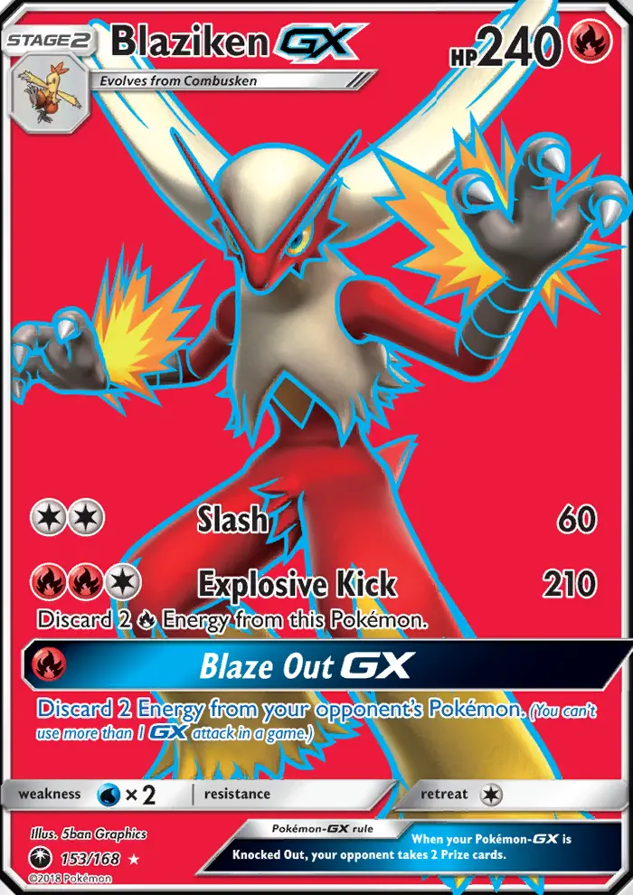 Blaziken GX, Celestial Storm 153