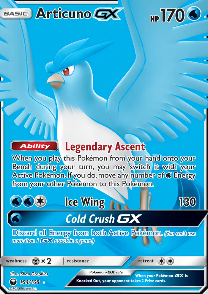 Articuno GX, Celestial Storm 154