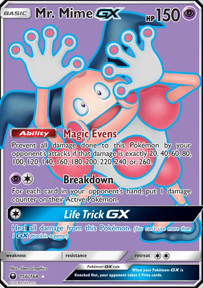 Mr. Mime GX, Celestial Storm 156