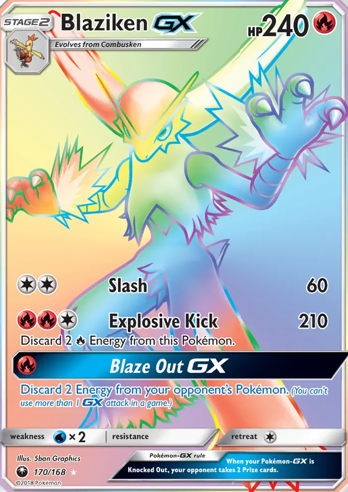 Blaziken GX, Celestial Storm 170