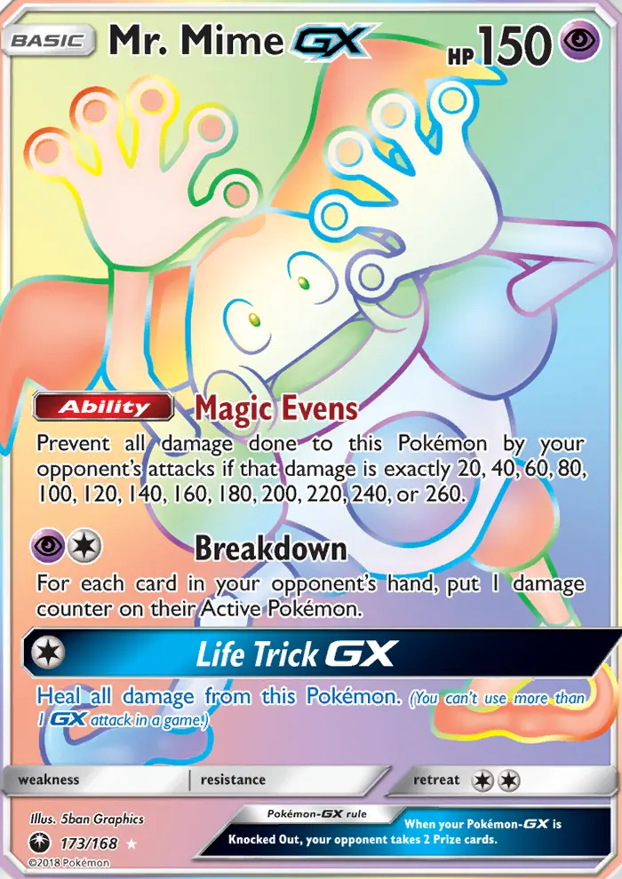 Mr. Mime GX, Celestial Storm 173