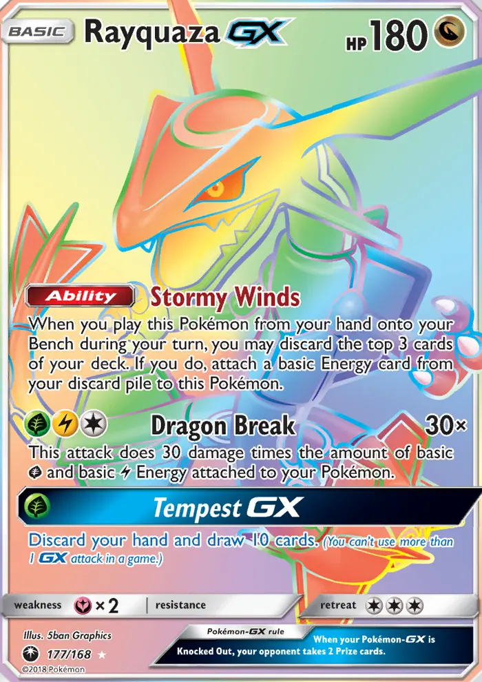 Rayquaza GX, Celestial Storm 177
