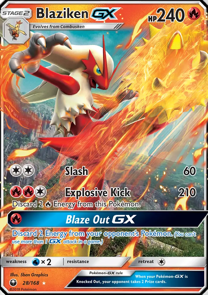 Blaziken GX, Celestial Storm 28