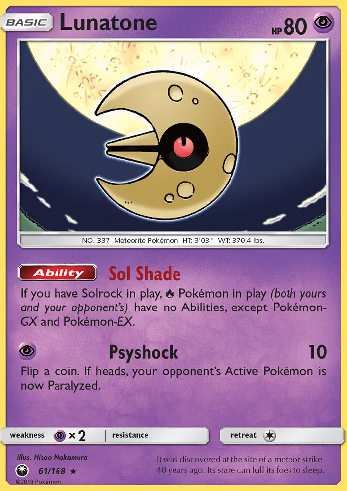 Lunatone, Celestial Storm 61