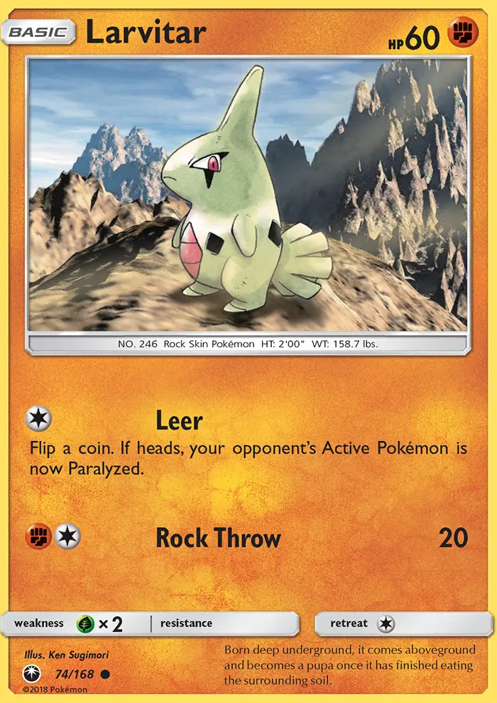 Larvitar, Celestial Storm 74