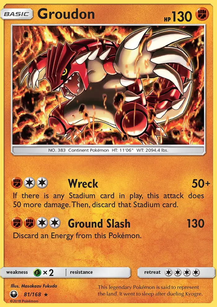 Groudon, Celestial Storm 81