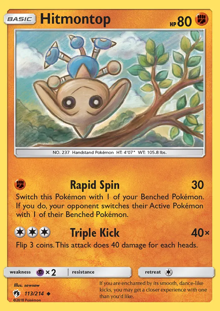Hitmontop, Lost Thunder 113
