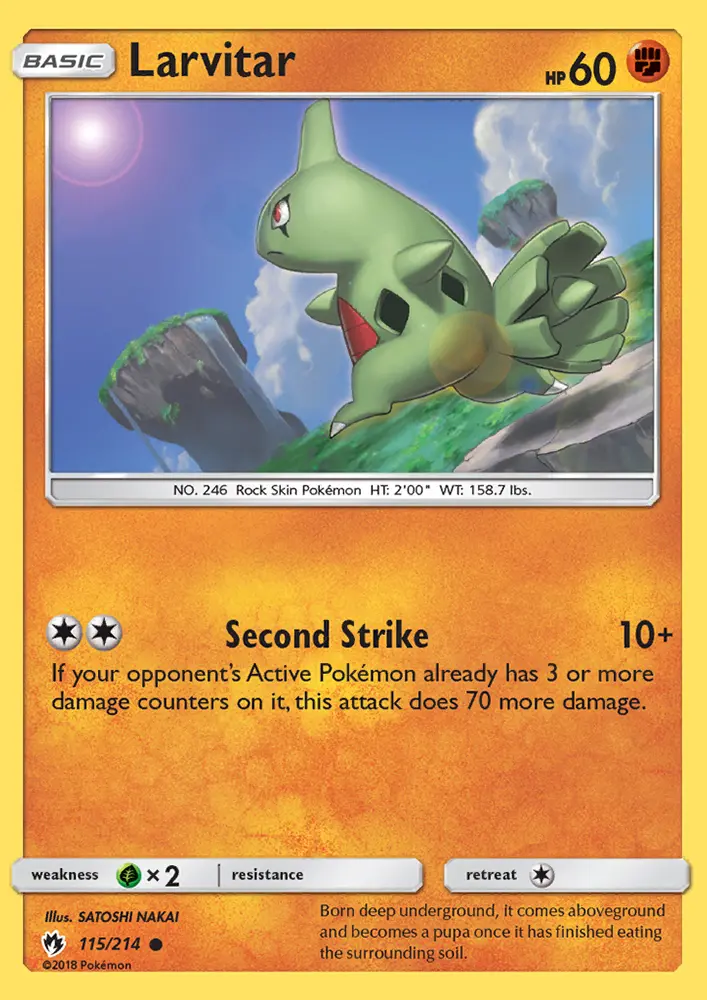 Larvitar, Lost Thunder 115