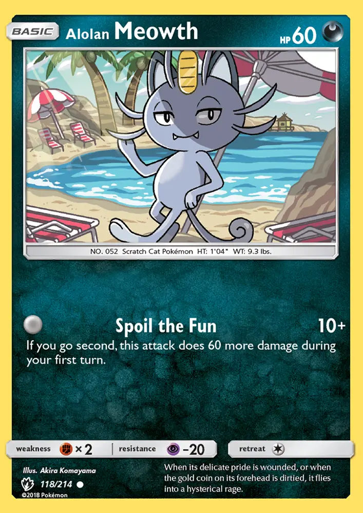Alolan Meowth, Lost Thunder 118