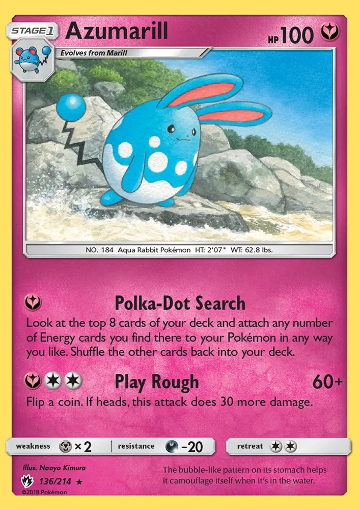 Azumarill, Lost Thunder 136