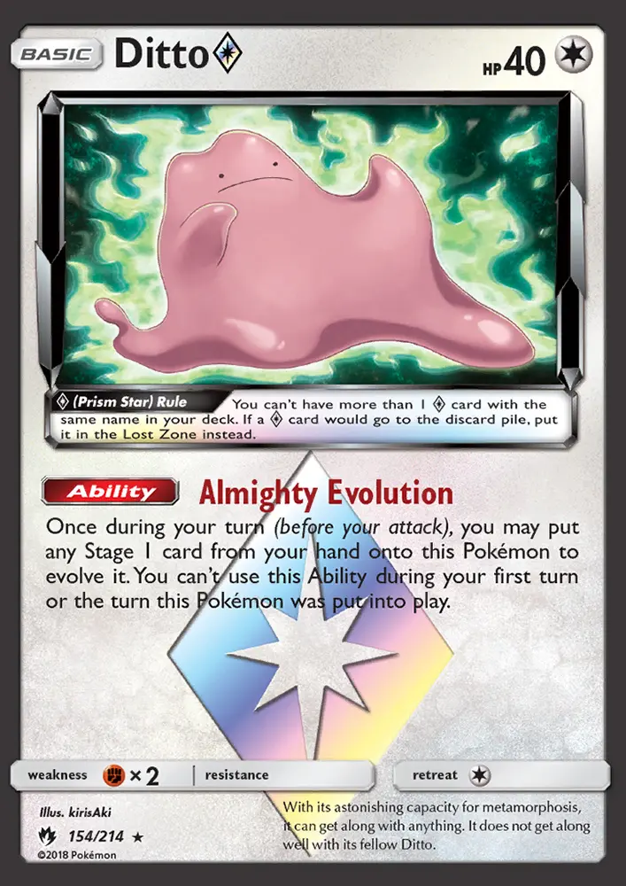 Ditto ◇, Lost Thunder 154