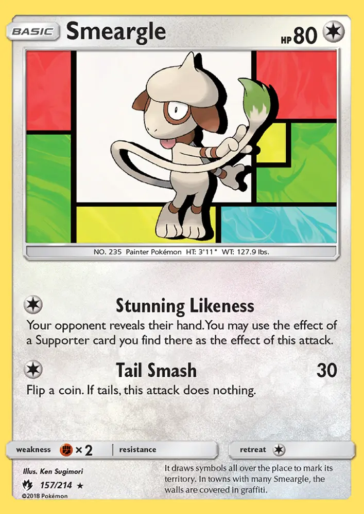 Smeargle, Lost Thunder 157