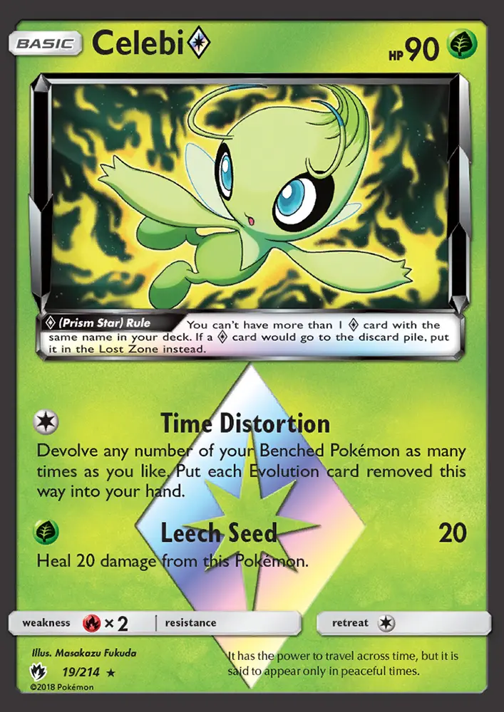 Celebi ◇, Lost Thunder 19