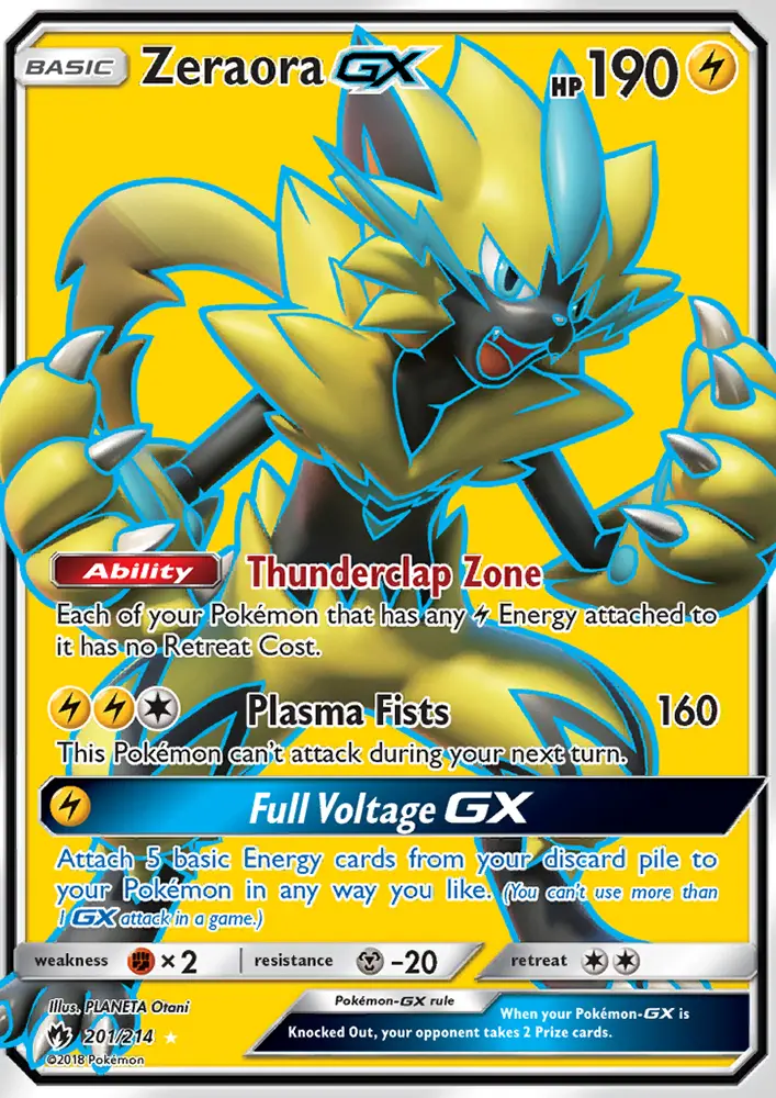 Zeraora GX, Lost Thunder 201