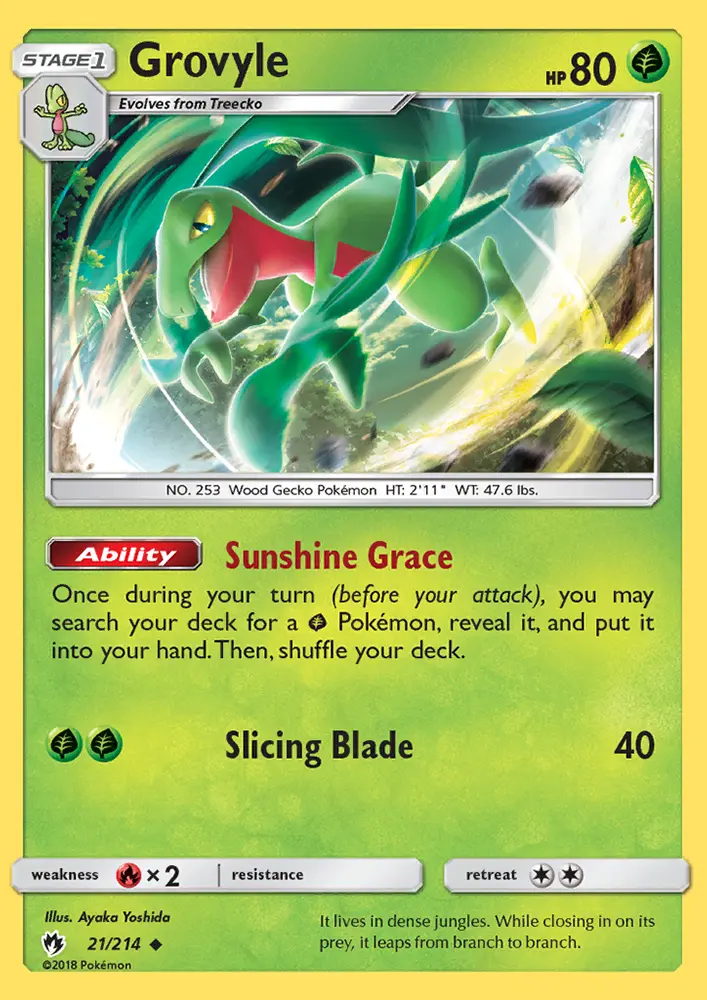 Grovyle, Lost Thunder 21