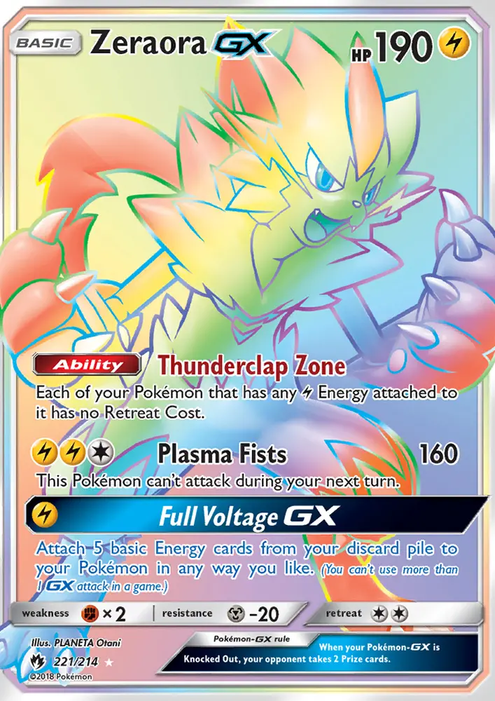 Zeraora GX, Lost Thunder 221