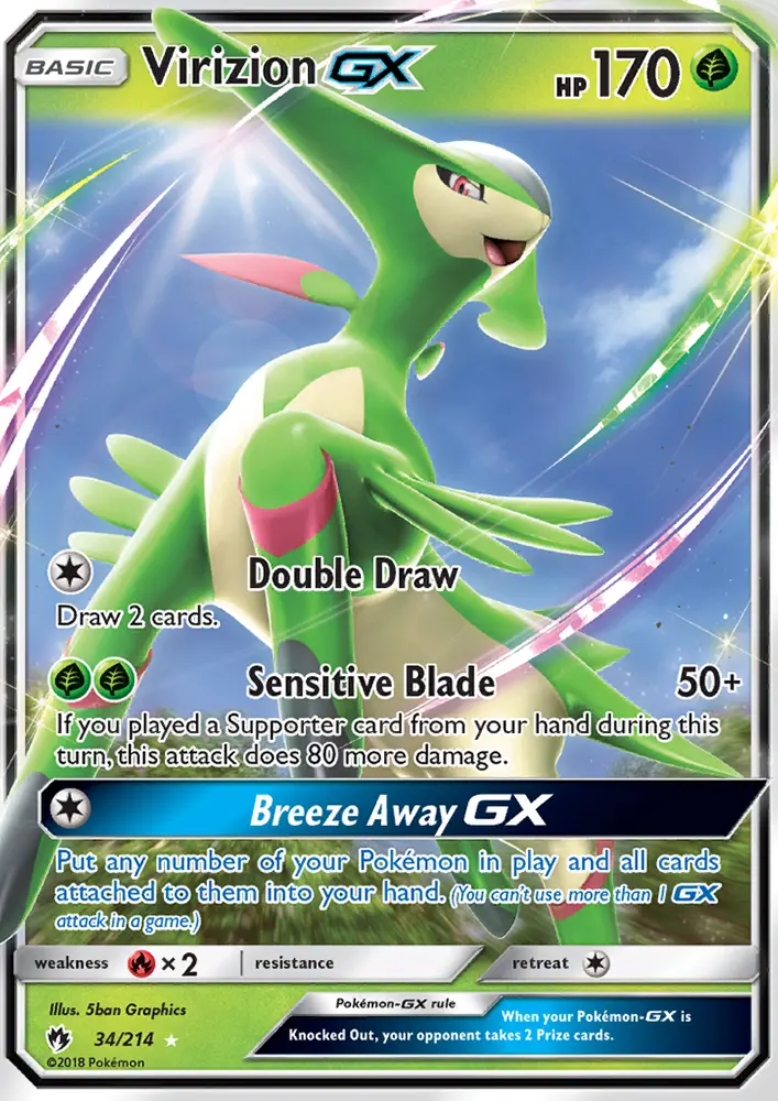 Virizion GX, Lost Thunder 34