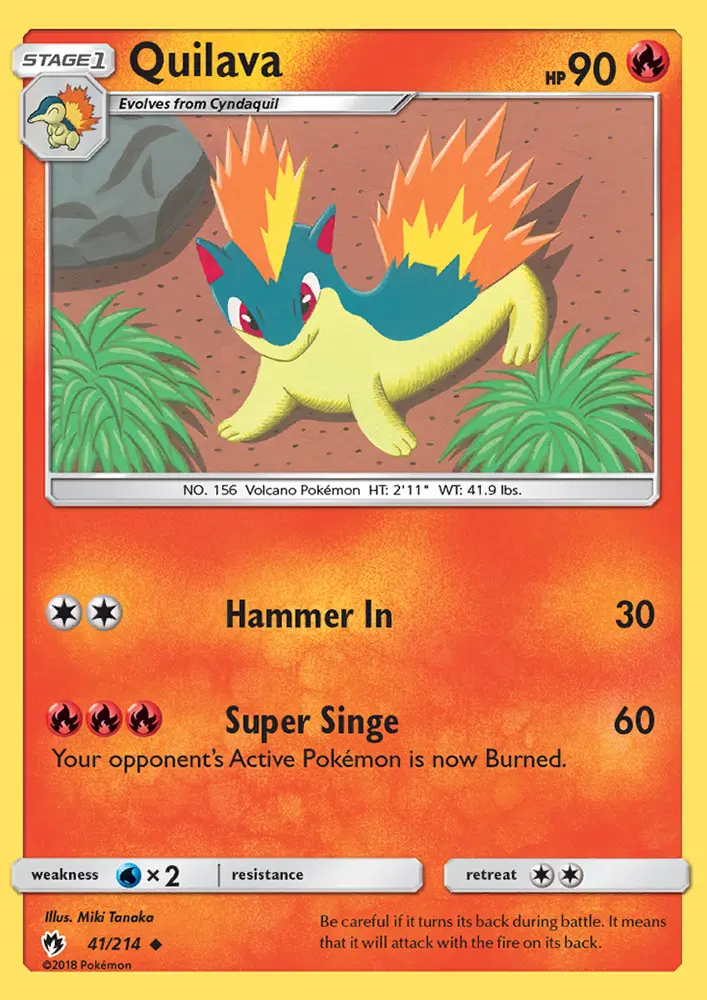 Quilava, Lost Thunder 41