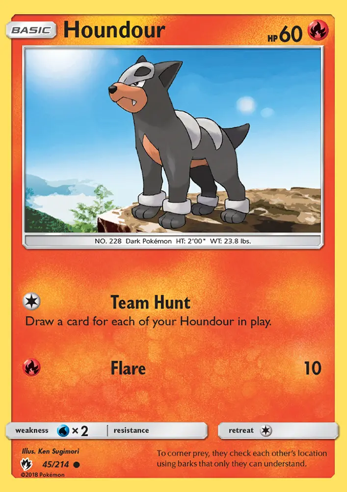Houndour, Lost Thunder 45