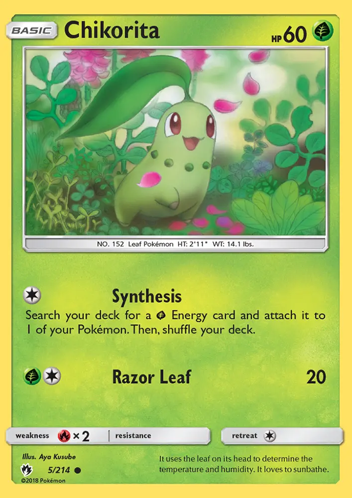 Chikorita, Lost Thunder 5