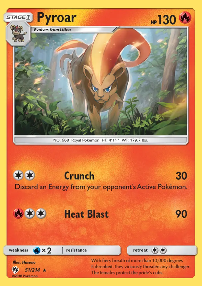 Pyroar, Lost Thunder 51