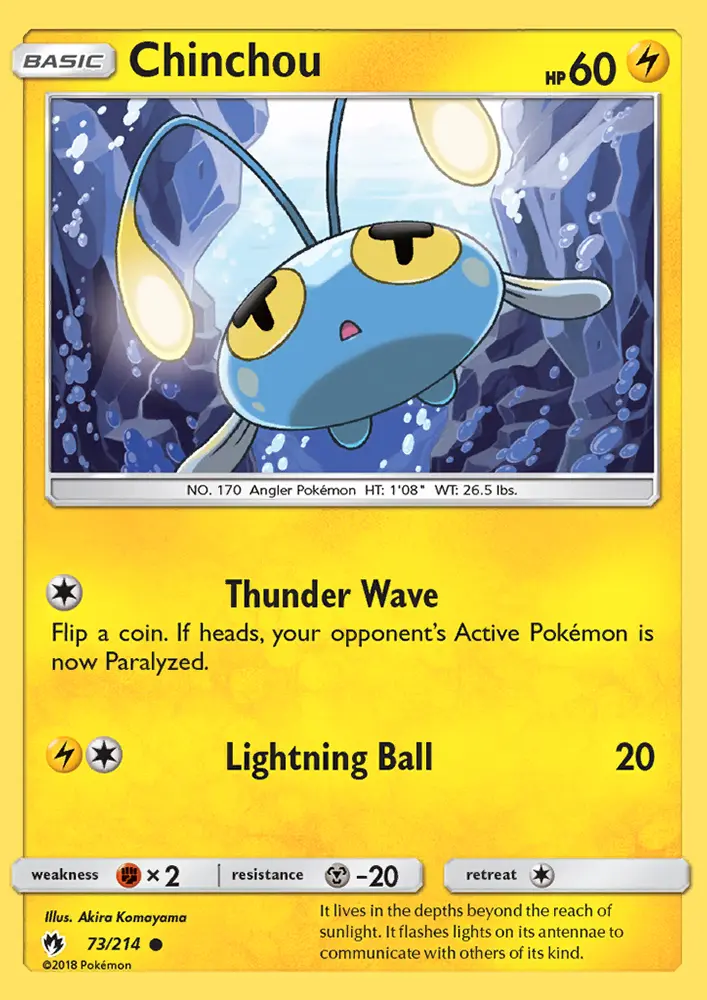 Chinchou, Lost Thunder 73