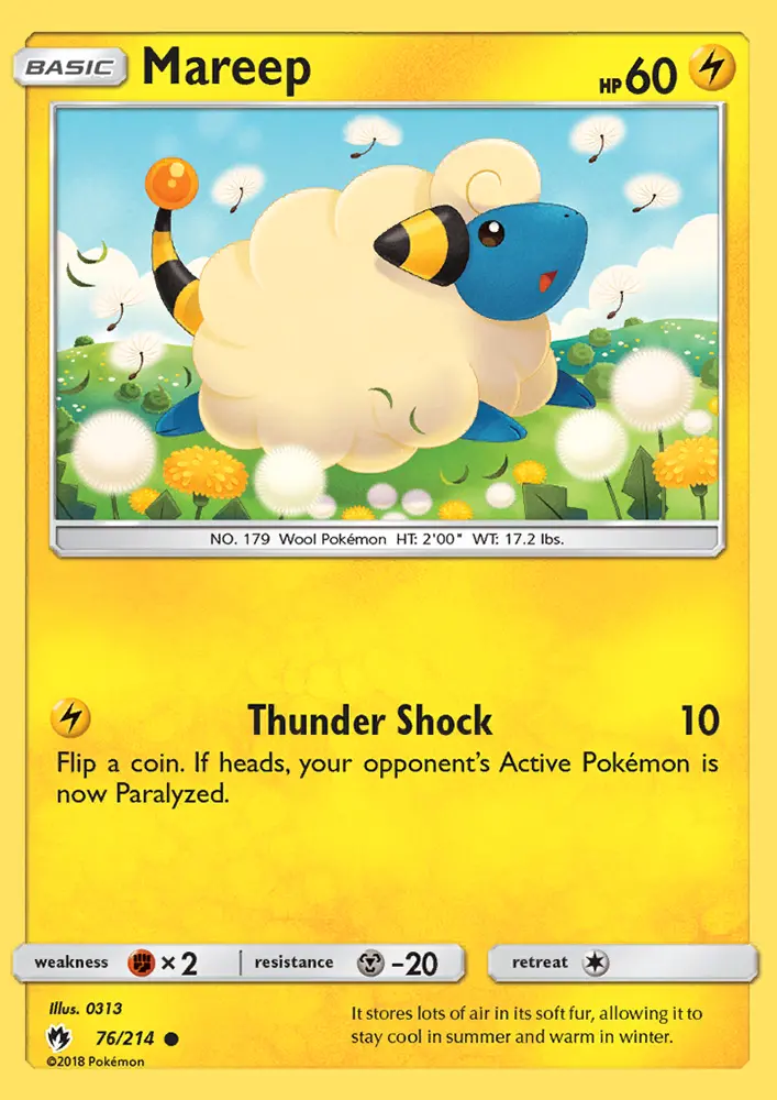 Mareep, Lost Thunder 76