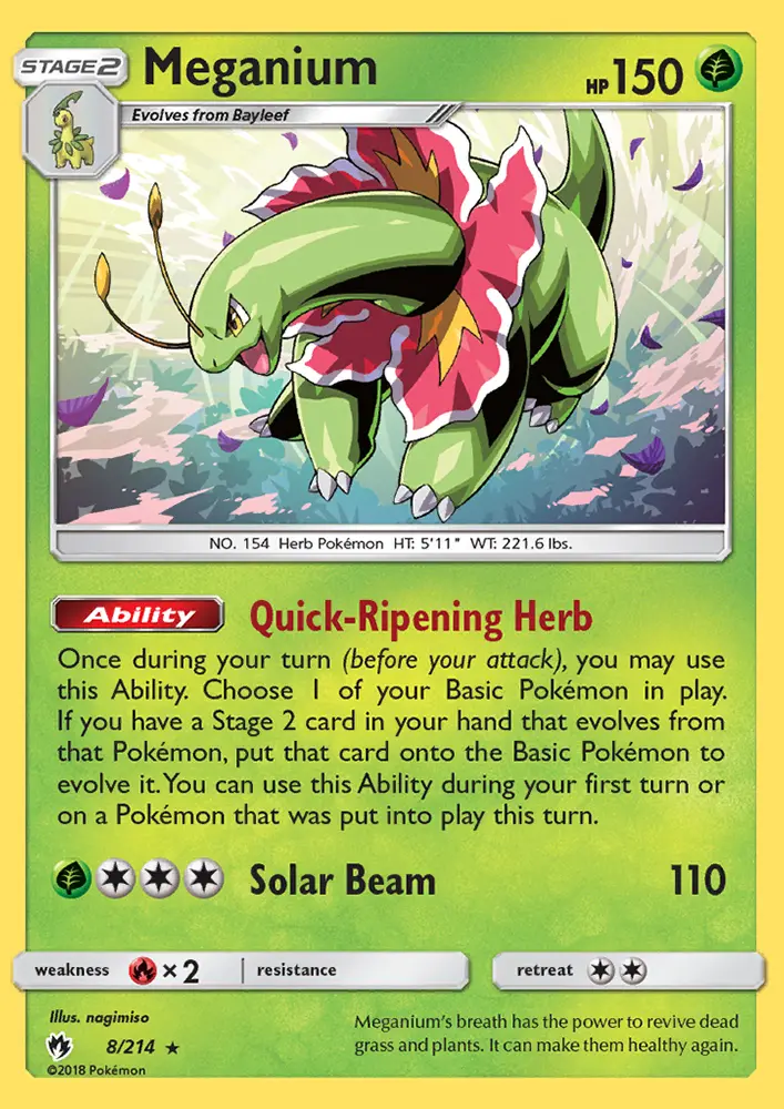 Meganium, Lost Thunder 8