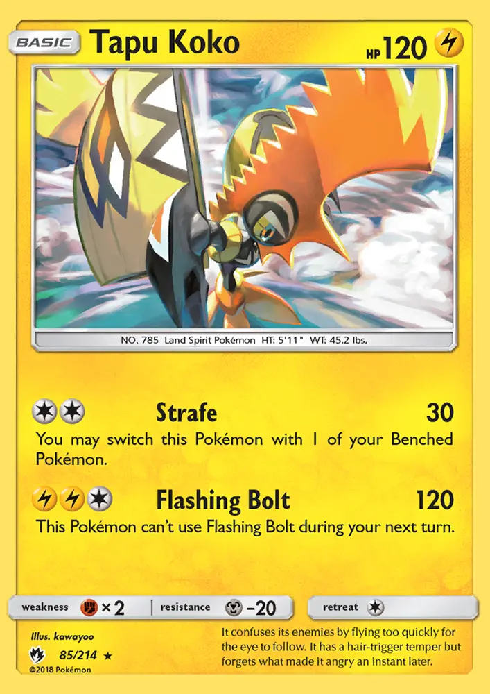 Tapu Koko, Lost Thunder 85