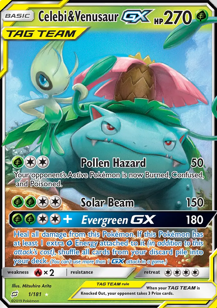 Celebi & Venusaur GX, Team Up 1