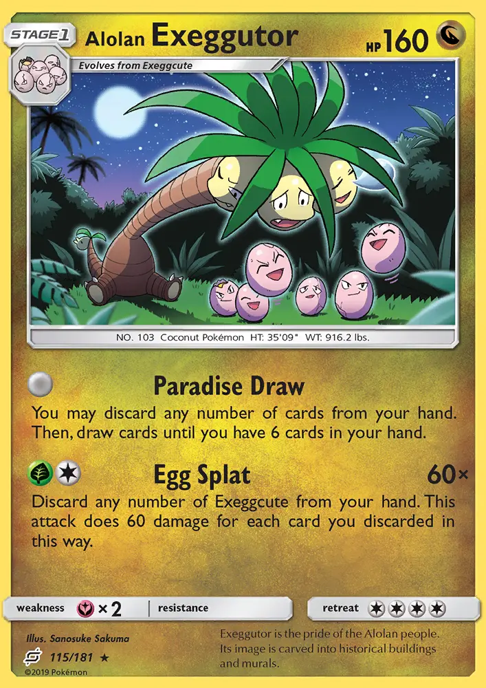Alolan Exeggutor, Team Up 115