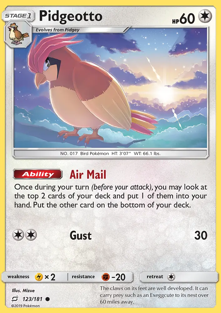 Pidgeotto, Team Up 123