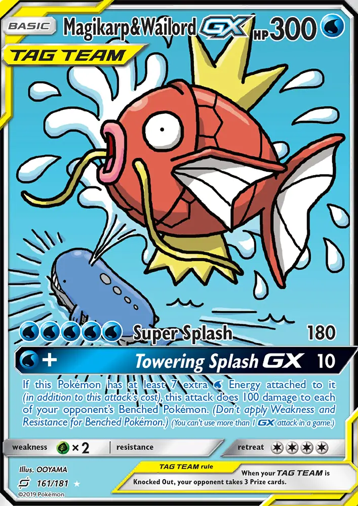 Magikarp & Wailord GX, Team Up 161