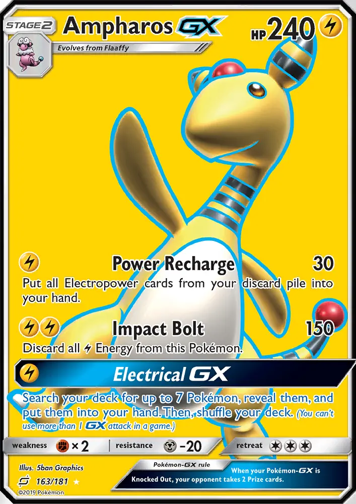 Ampharos GX, Team Up 163