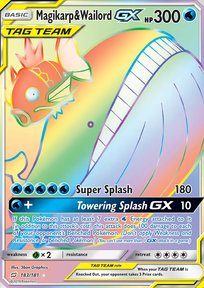 Magikarp & Wailord GX, Team Up 183