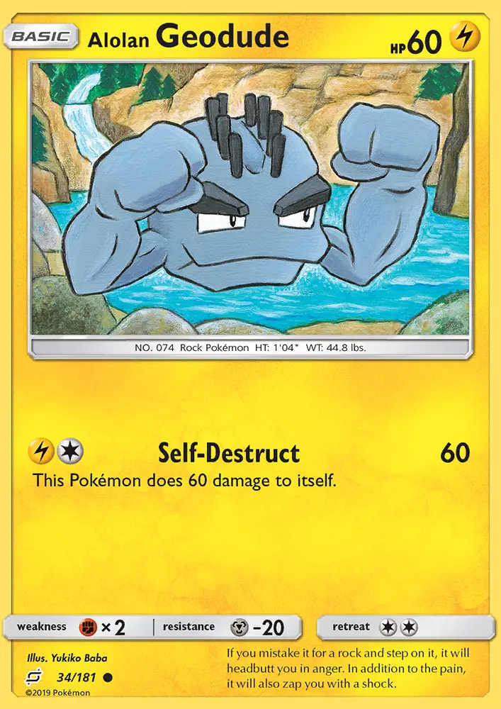 Alolan Geodude, Team Up 34