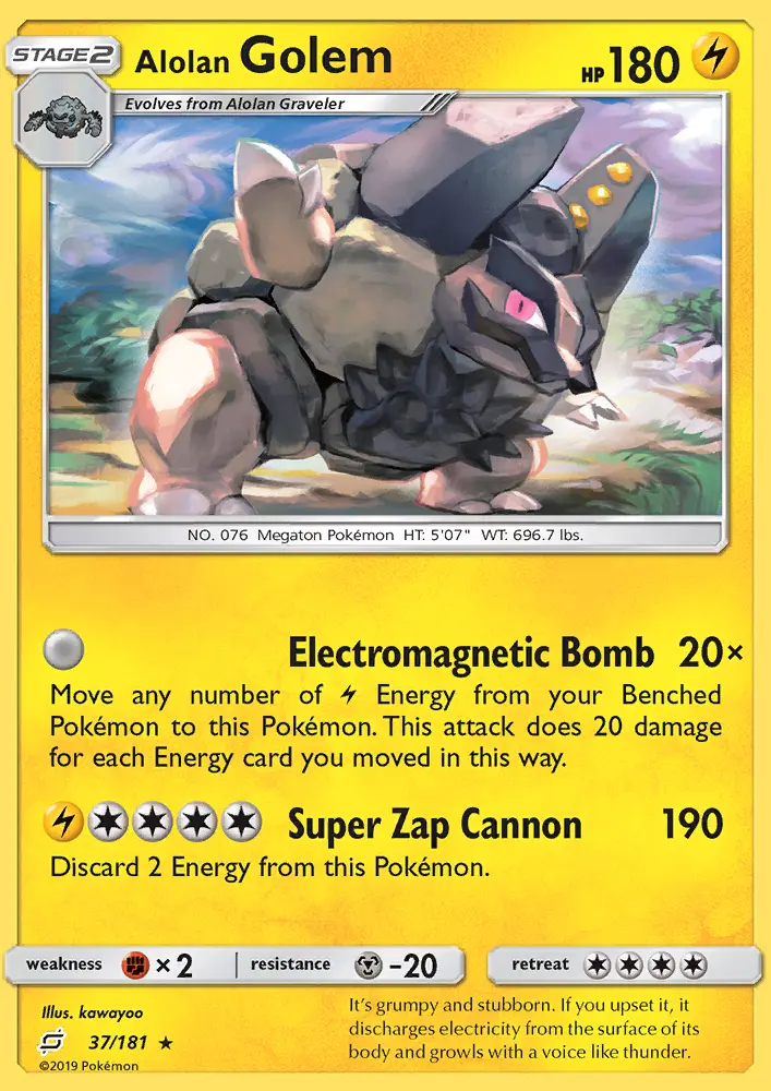 Alolan Golem, Team Up 37