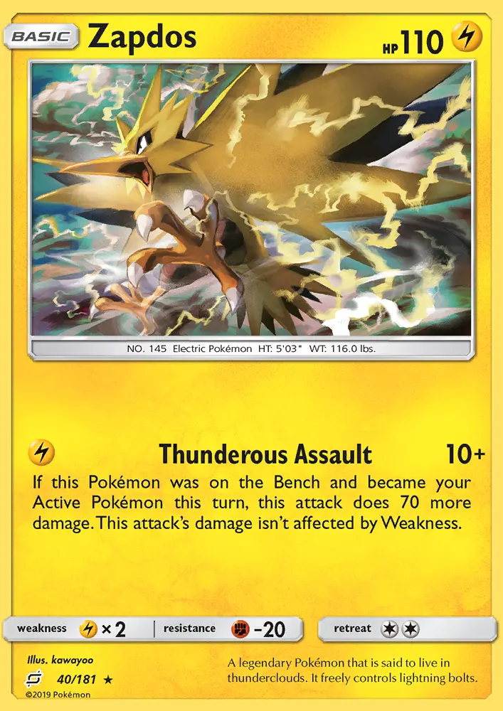 Zapdos, Team Up 40