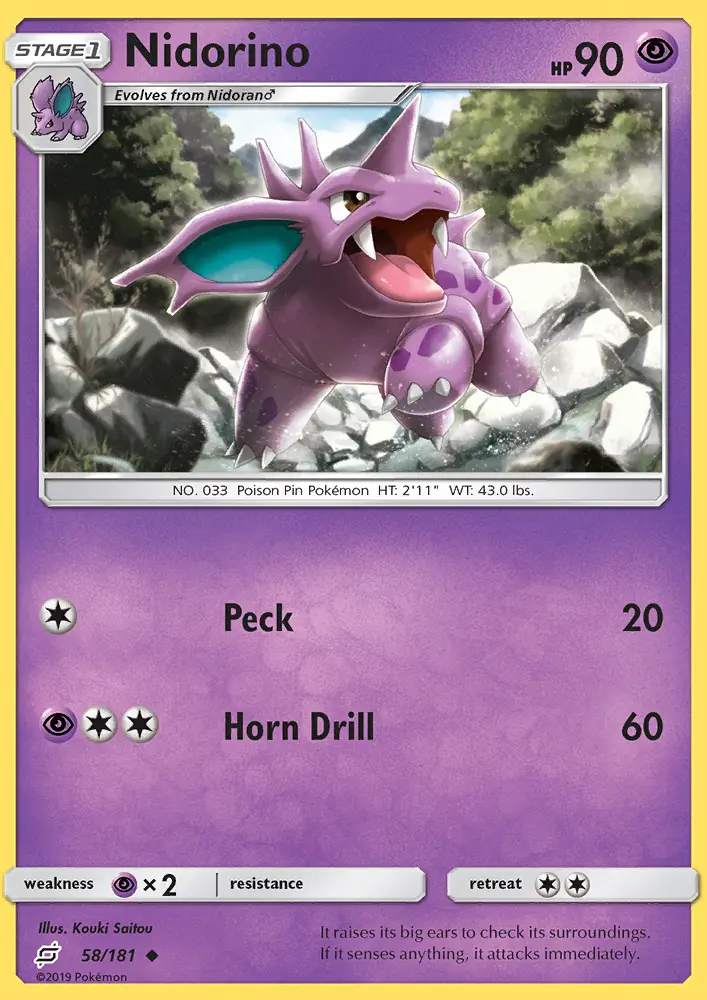 Nidorino, Team Up 58