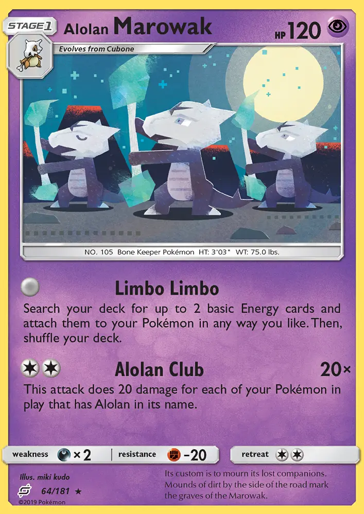 Alolan Marowak, Team Up 64