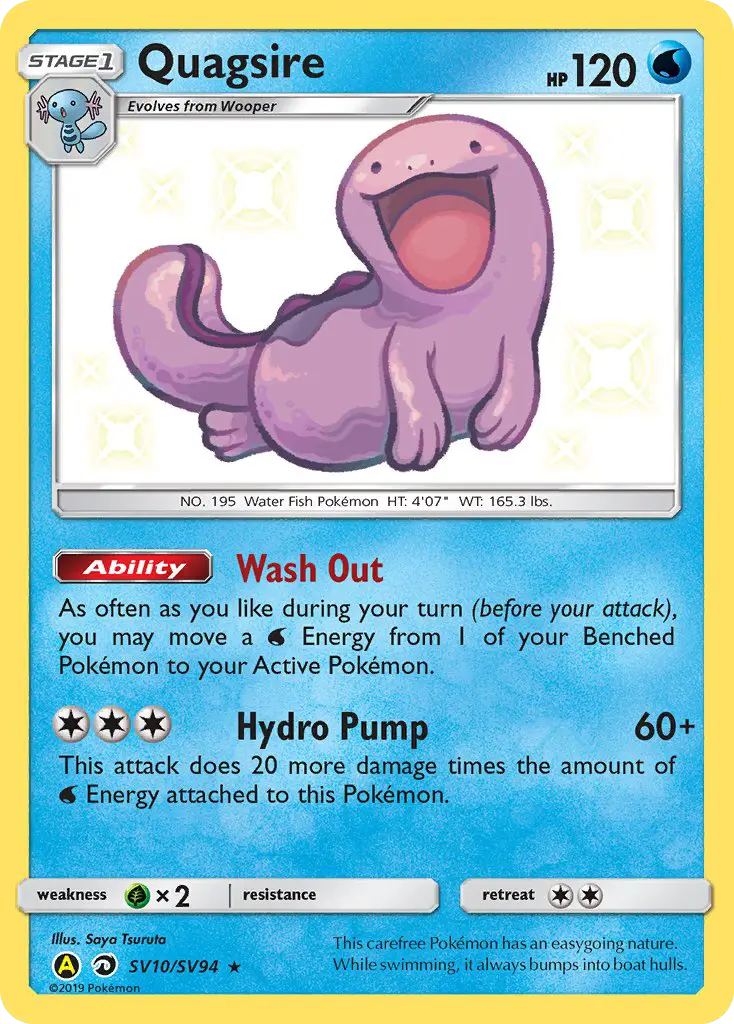 Quagsire, Hidden Fates Shiny Vault SV10