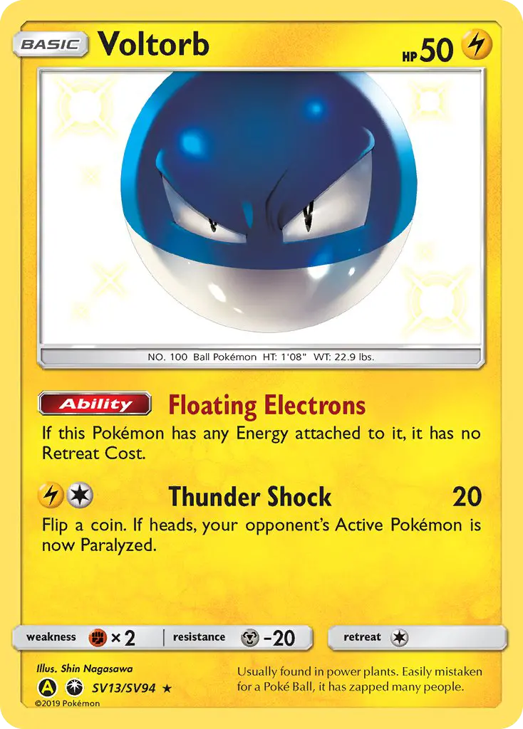 Voltorb, Hidden Fates Shiny Vault SV13