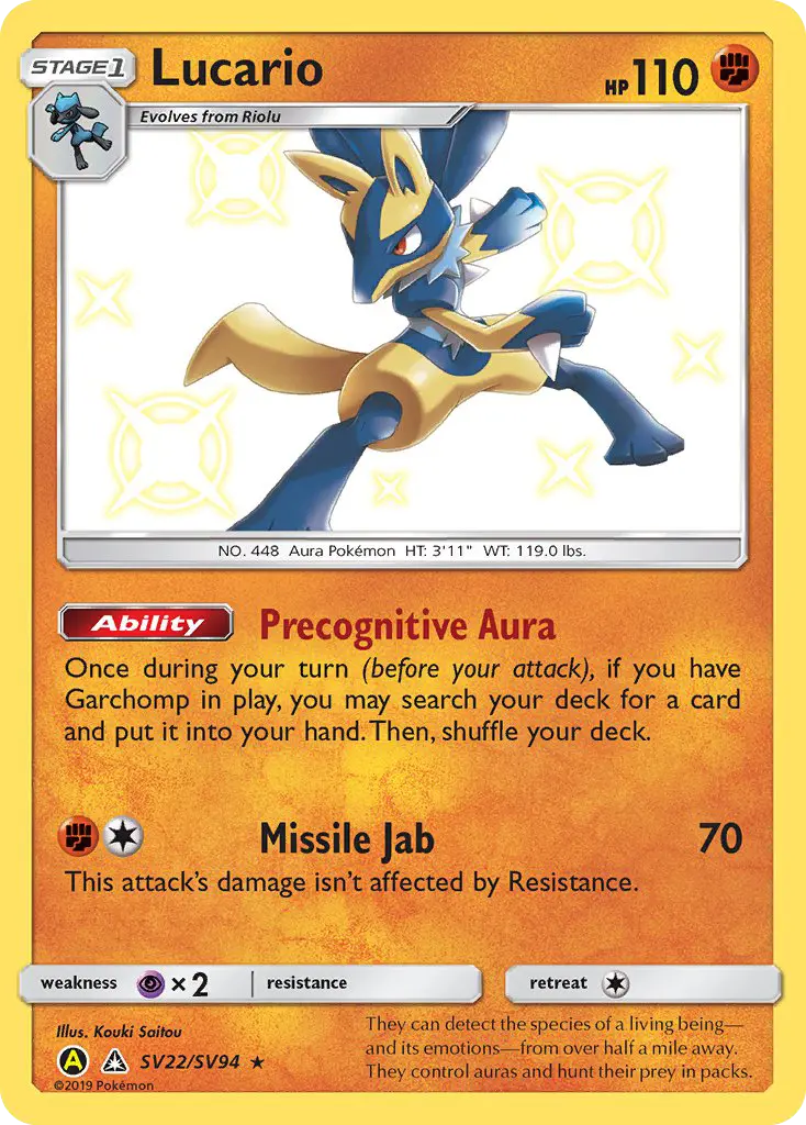 Lucario, Hidden Fates Shiny Vault SV22