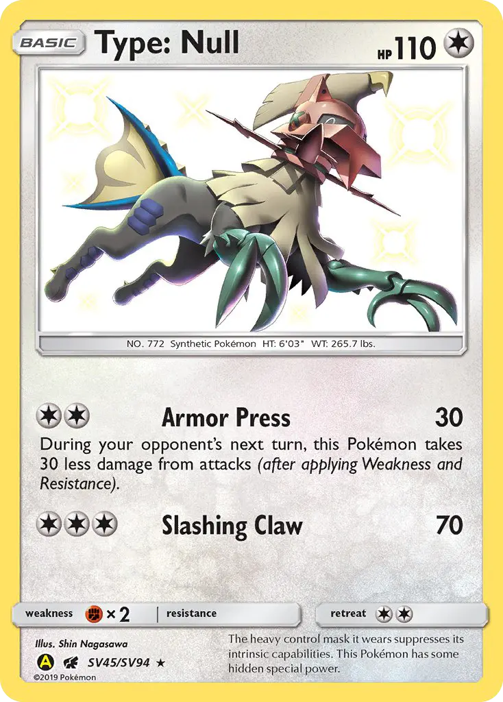 Type: Null, Hidden Fates Shiny Vault SV45