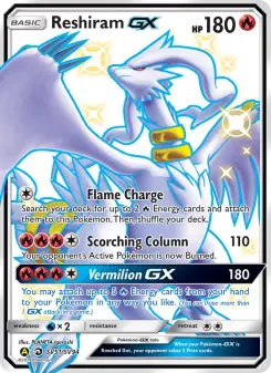 Reshiram-GX, Destinées Occultes Coffre Étincelant SV51