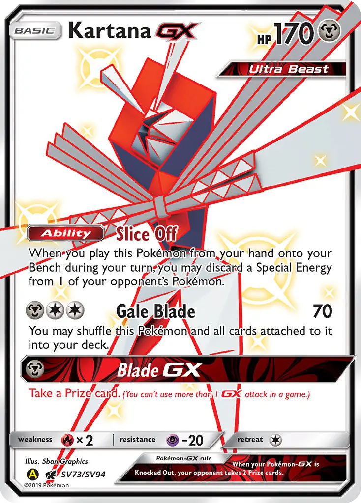 Kartana-GX, Hidden Fates Shiny Vault SV73