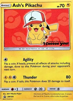 Pikachu de Sacha, Promo SM SM109