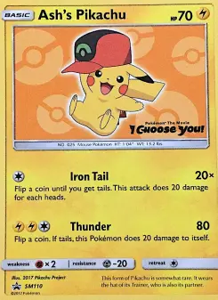 Pikachu de Sacha, Promo SM SM110