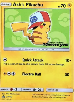 Pikachu de Sacha, Promo SM SM112