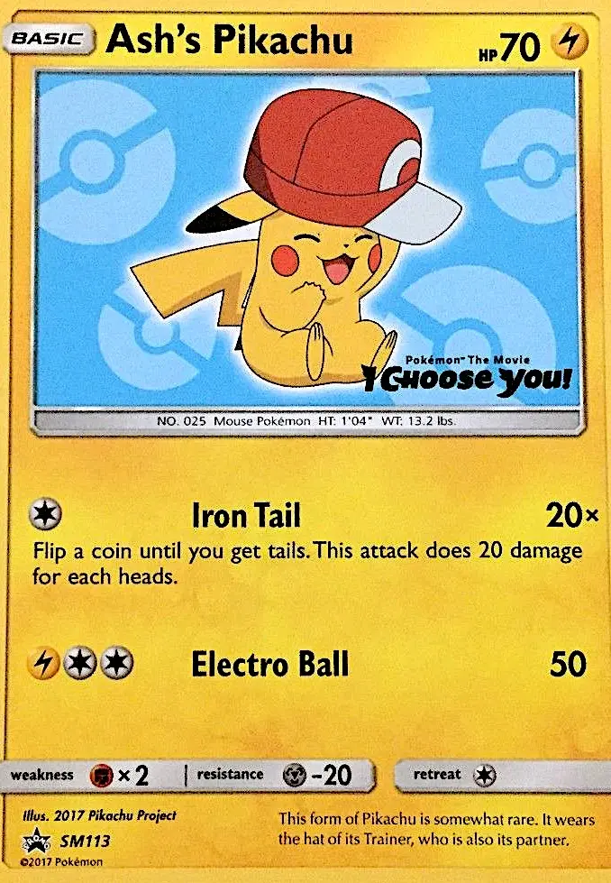 Ash's Pikachu, SM Black Star Promos SM113